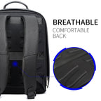 Bopai 851-014318 Fashion Outdoor Breathable Waterproof Anti-theft Three-layer Large Capacity Double Shoulder Bag, with USB Charging Port, Size: 31x17x44cm