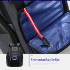Bopai 851-014318 Fashion Outdoor Breathable Waterproof Anti-theft Three-layer Large Capacity Double Shoulder Bag, with USB Charging Port, Size: 31x17x44cm