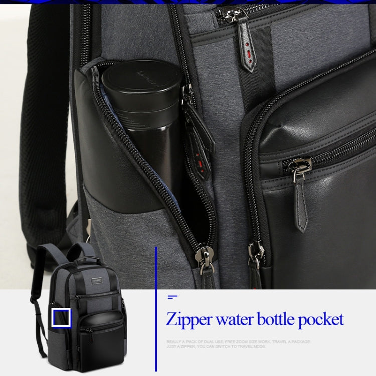 Bopai 851-014318 Fashion Outdoor Breathable Waterproof Anti-theft Three-layer Large Capacity Double Shoulder Bag, with USB Charging Port, Size: 31x17x44cm