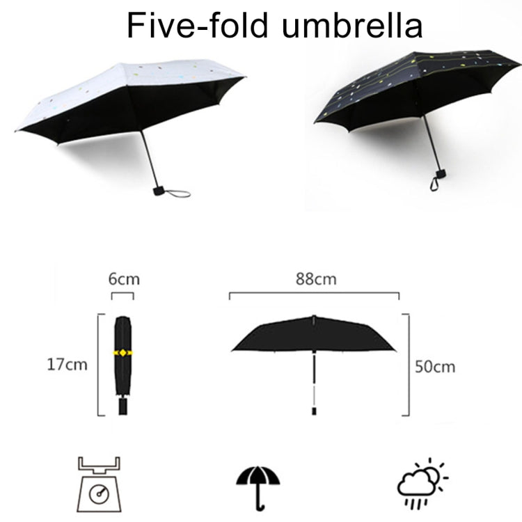 Women Waterproof Anti-UV, Lemon Pattern
