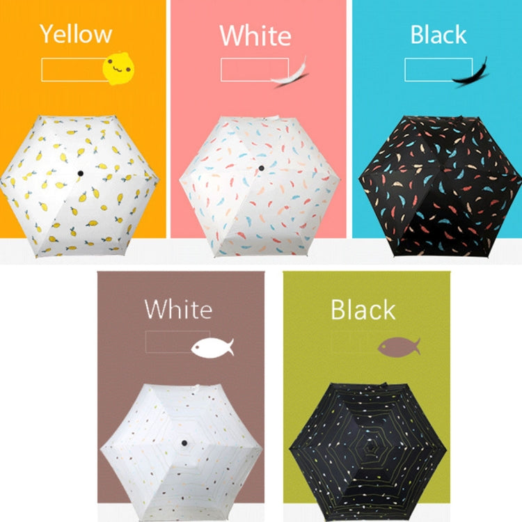 Women Waterproof Anti-UV, Lemon Pattern