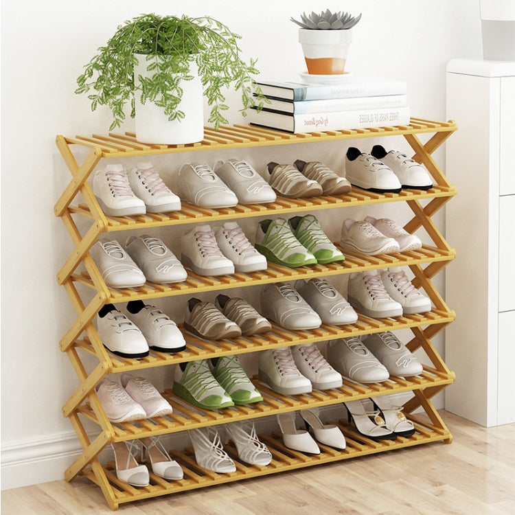 4-Layer Balcony Living Room Collapsible Solid Wood Flower Stand Potted Planting Shelves, Length: 80cm