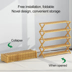 5-Layer Balcony Living Room Collapsible Solid Wood Flower Stand Potted Planting Shelves, Length: 80cm