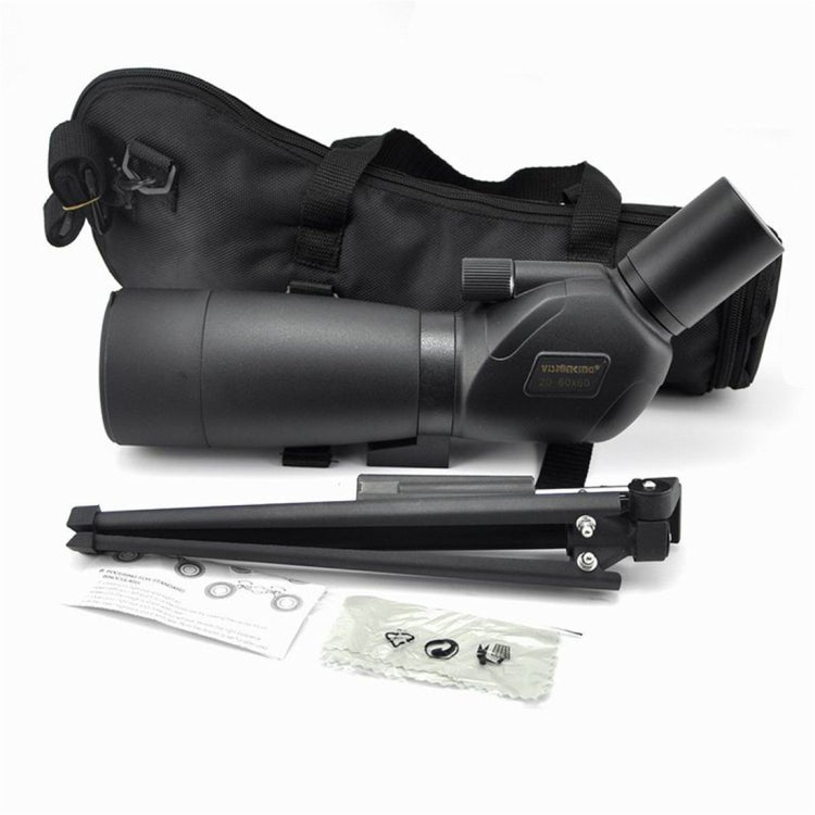 Visionking 20-60x60 Waterproof Spotting Scope Zoom Bak4 Spotting Scope Monocular Telescope for Birdwatching / Hunting, With Tripod