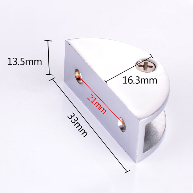 10 PCS Zinc Alloy Bright Fixed Bracket Connection Semicircle Glass Fixing Clamp, Size: S, Semicircle, Size: S — Semicircle, Size: S