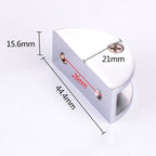 10 PCS Zinc Alloy Bright Fixed Bracket Connection Semicircle Glass Fixing Clamp, Size: M, Semicircle, Size: M — Semicircle, Size: M