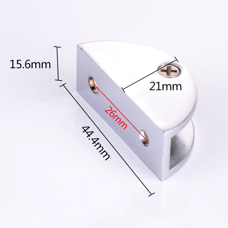 10 PCS Zinc Alloy Bright Fixed Bracket Connection Semicircle Glass Fixing Clamp, Size: M, Semicircle, Size: M — Semicircle, Size: M
