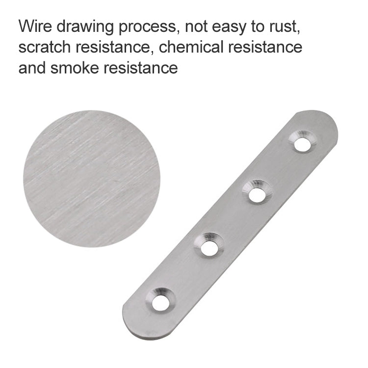 100 PCS Stainless Steel Connection Code Straight Connecting Piece, Number: 1 — view 5