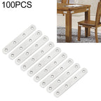 100 PCS Stainless Steel Connection Code Straight Connecting Piece, Number: 7