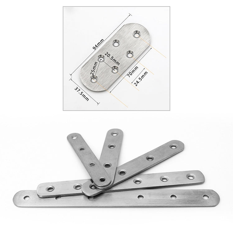 10 PCS Stainless Steel Connection Code Straight Connecting Piece, Number: 18 — view 3