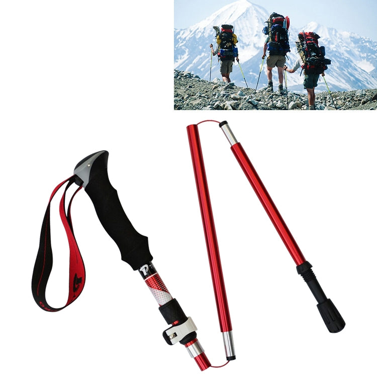 5 Node Portable Foldable Aluminium Alloy Alpenstocks Trekking Poles, Folding Length : 28.5CM, Folding Length : 28.5CM (Black), Folding Length : 28.5CM (Green), Folding Length : 28.5CM (Blue), Folding Length : 28.5CM (Red) — view 11