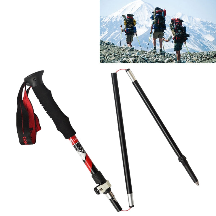 5 Node Portable Foldable Aluminium Alloy Alpenstocks Trekking Poles, Folding Length : 35CM, Folding Length : 35CM (Blue), Folding Length : 35CM (Red), Folding Length : 35CM (Black), Folding Length : 35CM (Green) — view 10