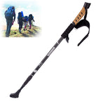 KODENOR Outdoor Mountaineering Portable Foldable Aluminium Alloy Straight Handle Alpenstocks Trekking Poles, Length : 66-135CM