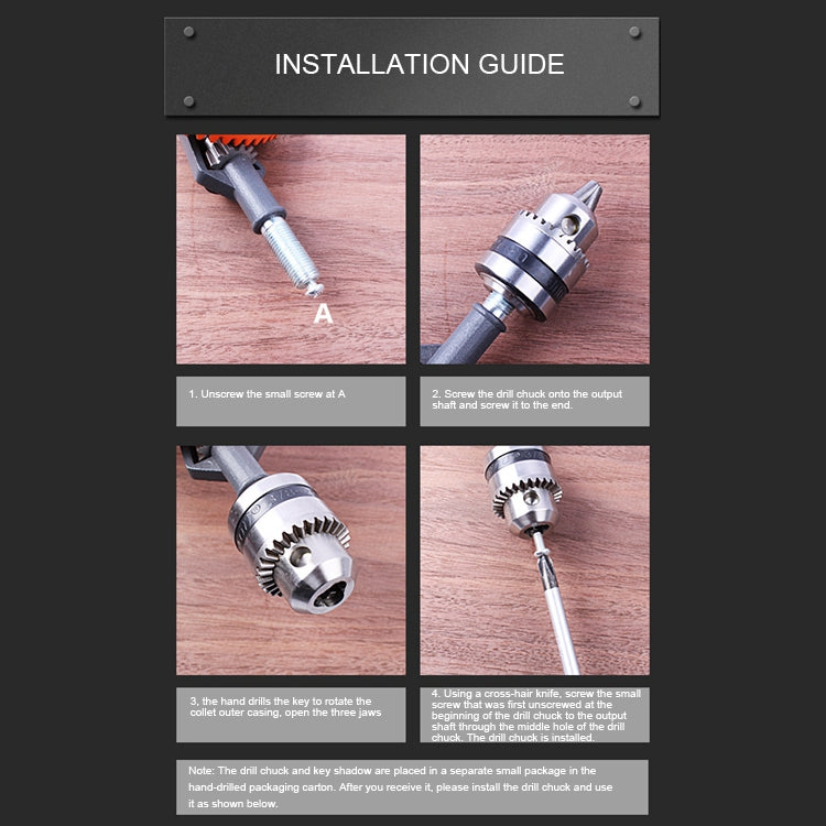 Powerful Manual Drill Steel Precision Casting DIY Woodworking Drill Universal Hand Drill Teaching Supplies Tools