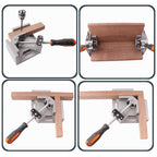 Aluminum Single Handle 90 Degree Right Angle Clamp Angle Clamp Woodworking Frame Clip Right Angle Folder Tool