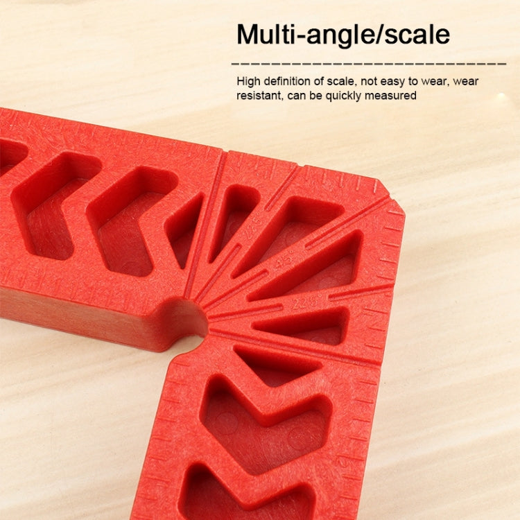 Plastic 90 Degree Woodworking Auxiliary Positioner Square Ruler Fixing Tool, 3 Inch