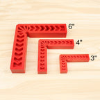 Plastic 90 Degree Woodworking Auxiliary Positioner Square Ruler Fixing Tool, 3 Inch