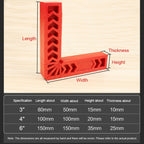 Plastic 90 Degree Woodworking Auxiliary Positioner Square Ruler Fixing Tool, 3 Inch