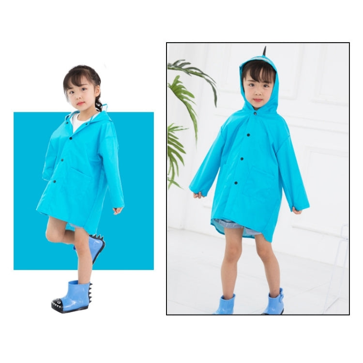 Cartoon Dinosaur Children Fashion Raincoat Size: XL