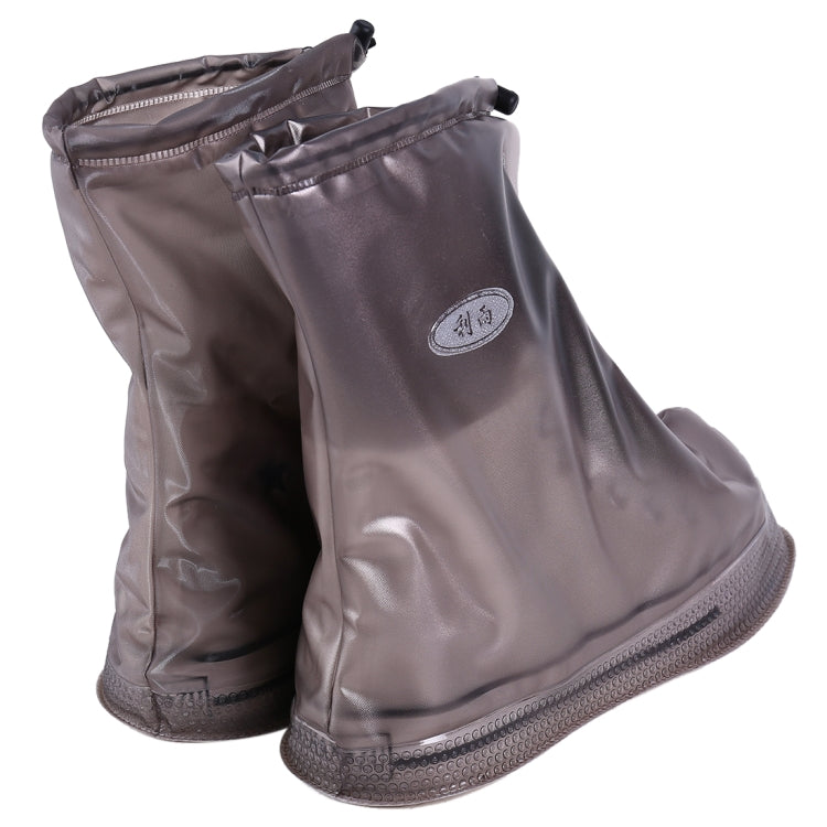 Fashion PVC Non-slip Waterproof Thick-soled Shoe Covers Size: XXL, Size: XXL