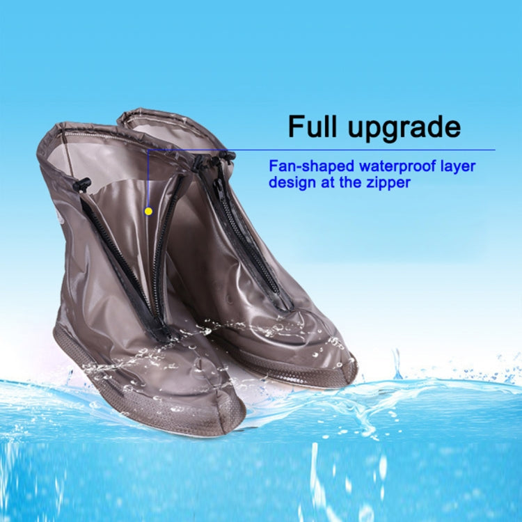 Fashion PVC Non-slip Waterproof Thick-soled Shoe Covers Size: XXL, Size: XXL