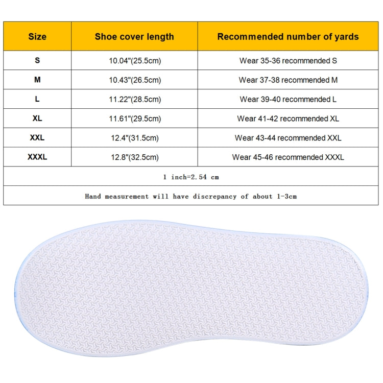 Fashion PVC Non-slip Waterproof Thick-soled Shoe Covers Size: XXL, Size: XXL