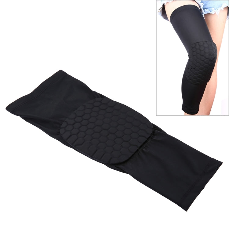 1 PC Beehive Shaped Sports Collision-resistant Lycra Elastic Knee Support Guard, Long Version, Size: M
