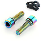 6 PCS Bicycle Accessories Titanium Bottle Cage Screw M5 18mm