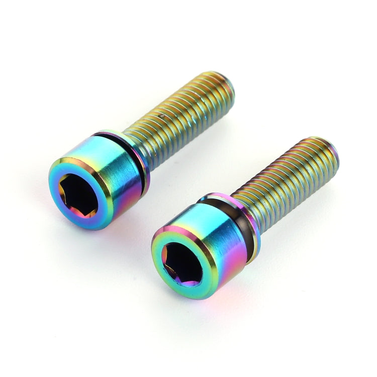 6 PCS Bicycle Accessories Titanium Bottle Cage Screw M5 18mm