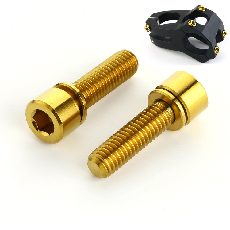 6 PCS Bicycle Accessories Titanium Bottle Cage Screw M5 18mm