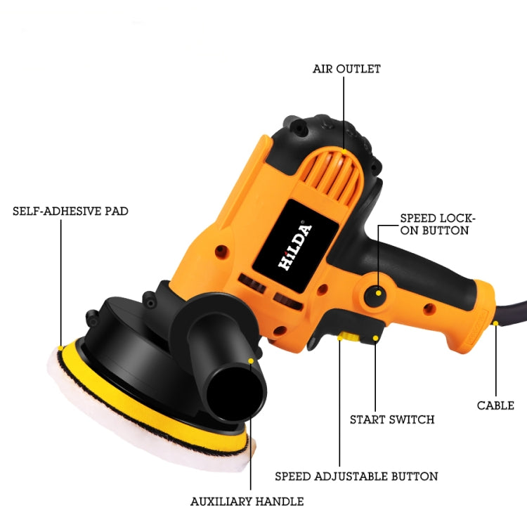 Hilda Car Polisher Automatic Adjustable Polishing Machine Disc Sander