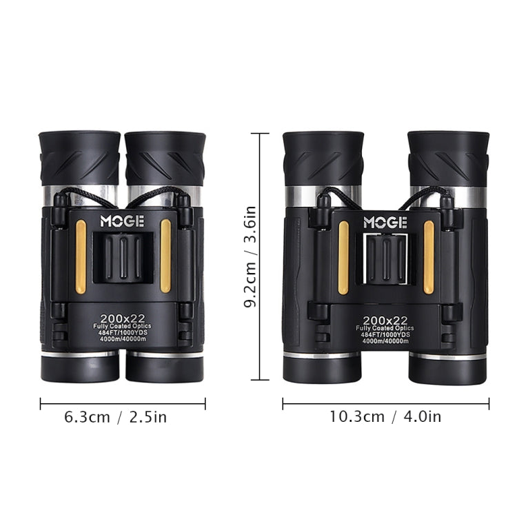 Outdoor Professional HD Night Vision Telescope, Moge 200x22