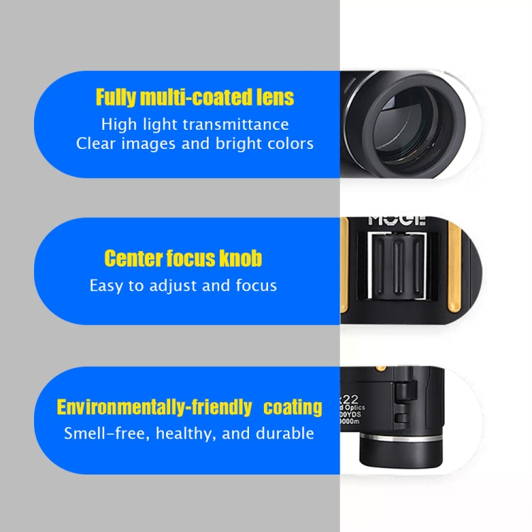 Outdoor Professional HD Night Vision Telescope, Moge 200x22