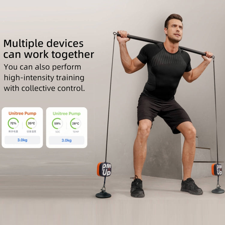 Unitree Pump Portable Home Gym Pump 4.4-44lbs Adjustable Resistance Cable Machine, Pump(Dark Blue), Pump , Pump
