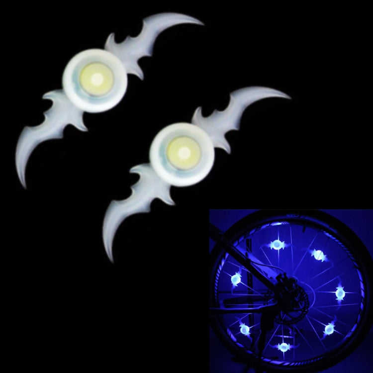 2 PCS Bicycle Wheels Willow Spoke Lights Decoration Colorful LED Night Riding Light — Green Light