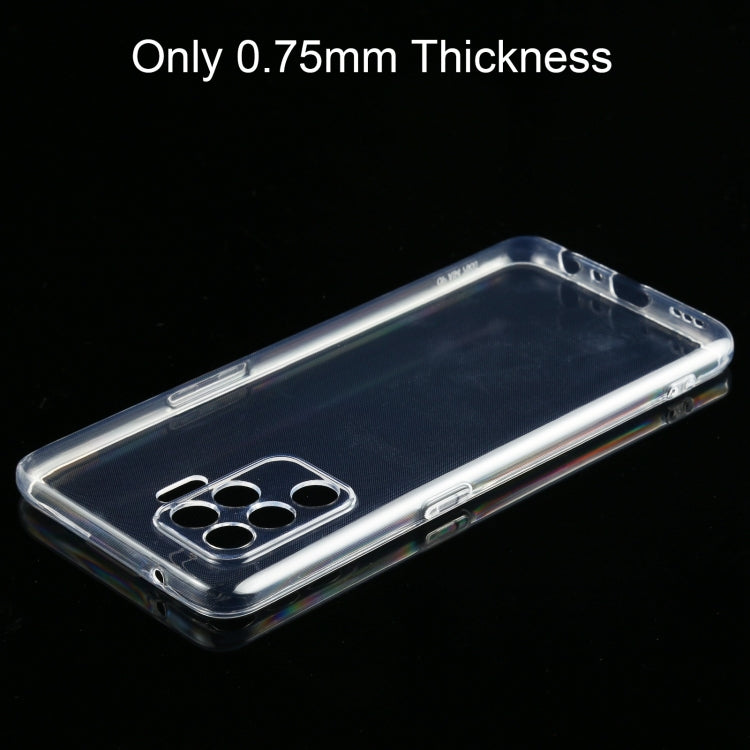 0.75mm Ultra-thin Transparent TPU Soft Protective Case, For OPPO A94