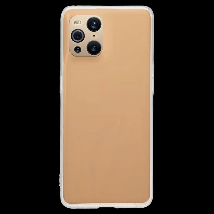 0.75mm Ultra-thin Transparent TPU Soft Protective Case, For OPPO Find X3 Pro