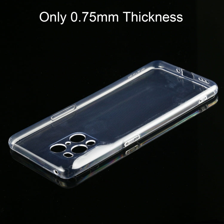 0.75mm Ultra-thin Transparent TPU Soft Protective Case, For OPPO Find X3 Pro