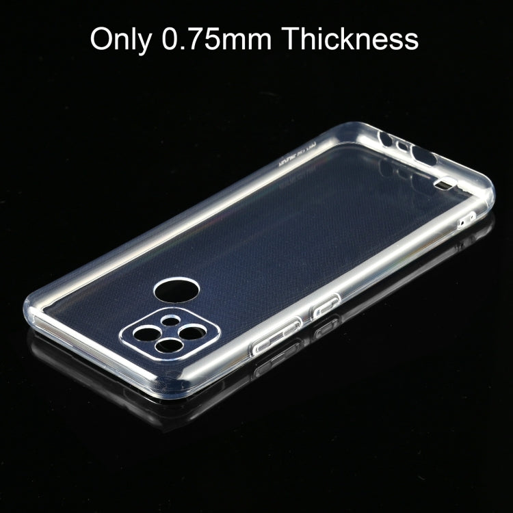 0.75mm Ultra-thin Transparent TPU Soft Protective Case, For OPPO Realme C21