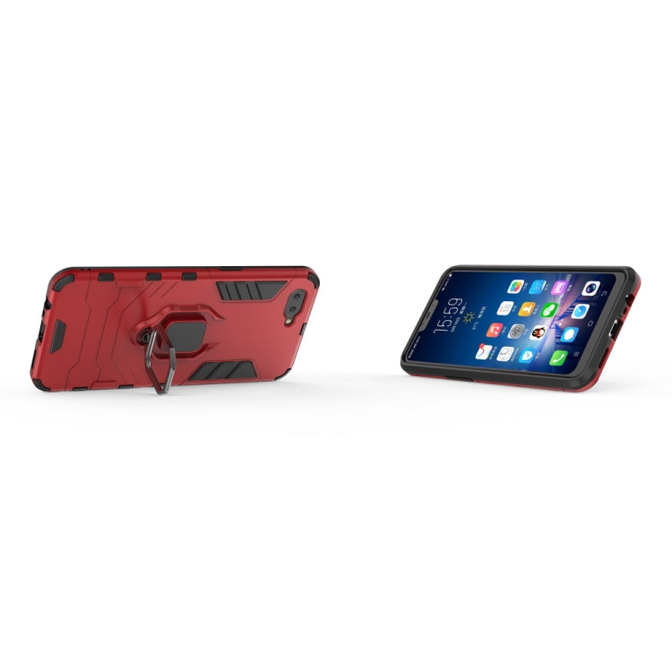 PC + TPU Shockproof Protective Case for OPPO A5, with Magnetic Ring Holder