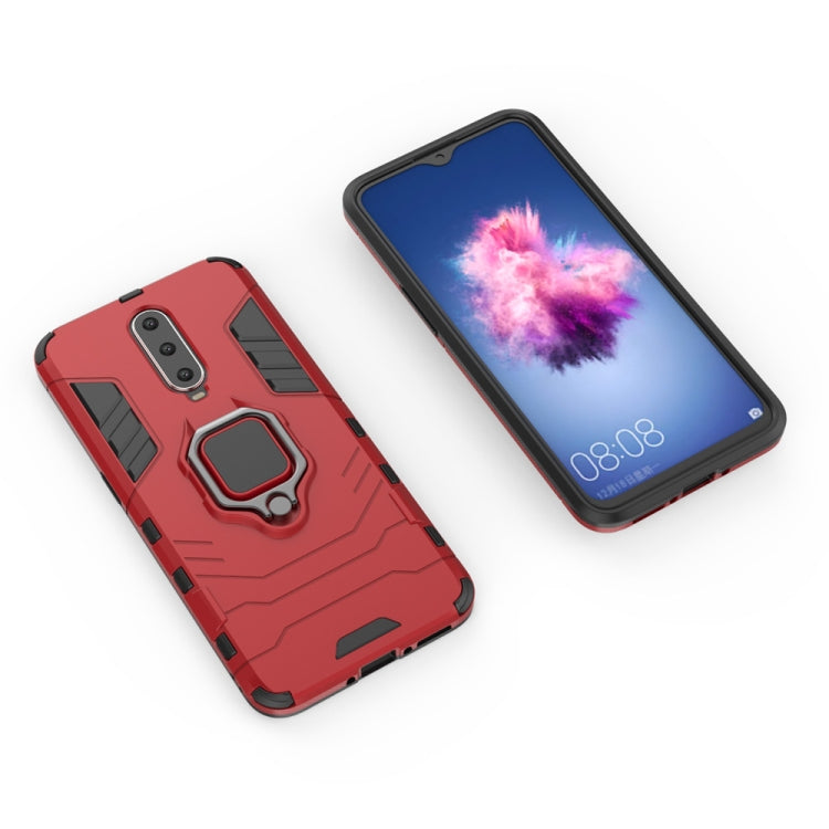 PC + TPU Shockproof Protective Case for OPPO R17 Plus, with Magnetic Ring Holder