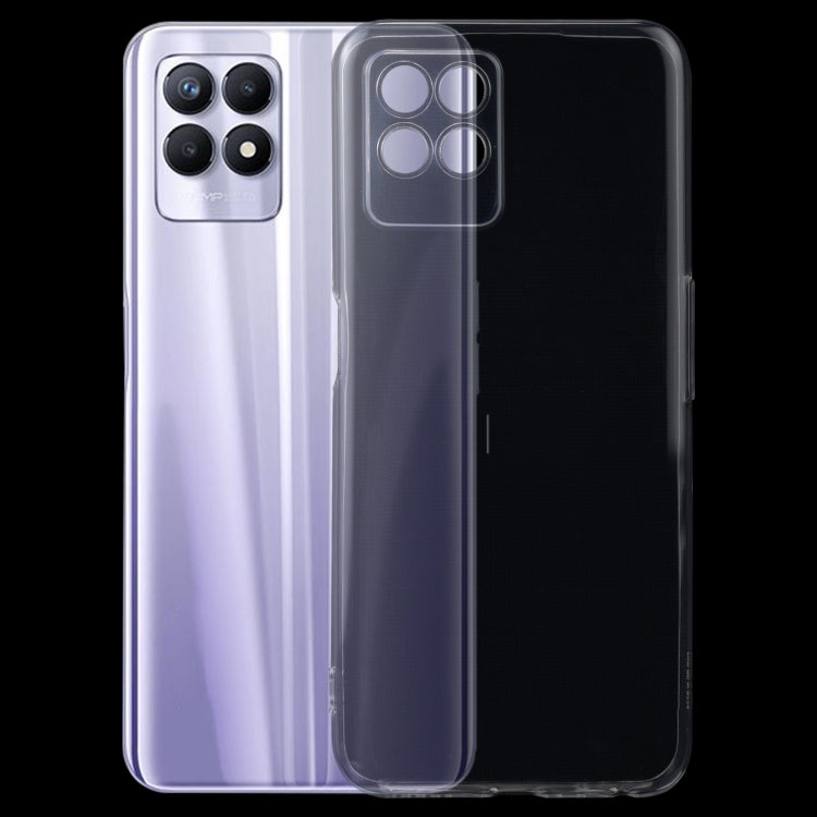 0.75mm Ultra-thin Transparent TPU Soft Protective Case, For OPPO Realme 8i