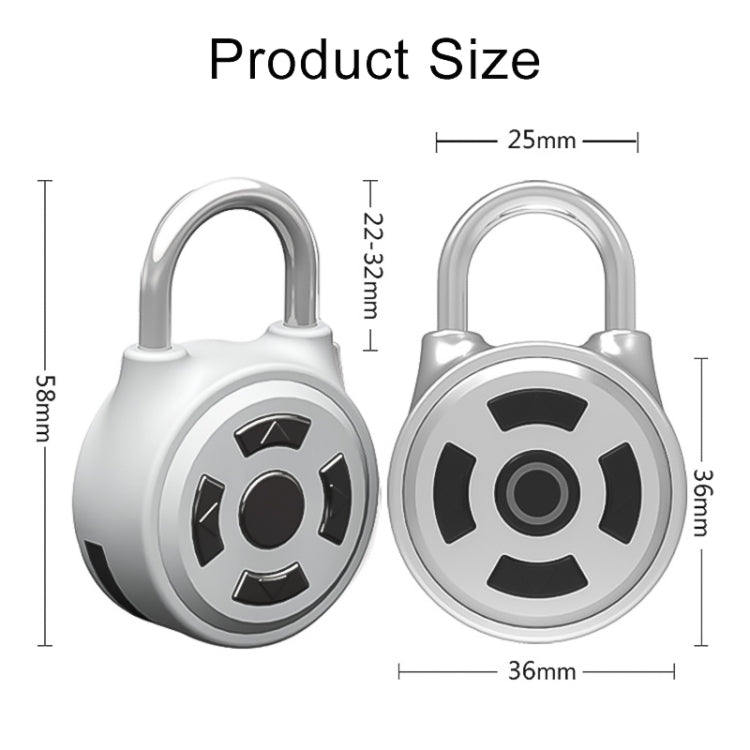 Intelligent Bluetooth Key Password Padlock Remote Unlocking for iOS / Android