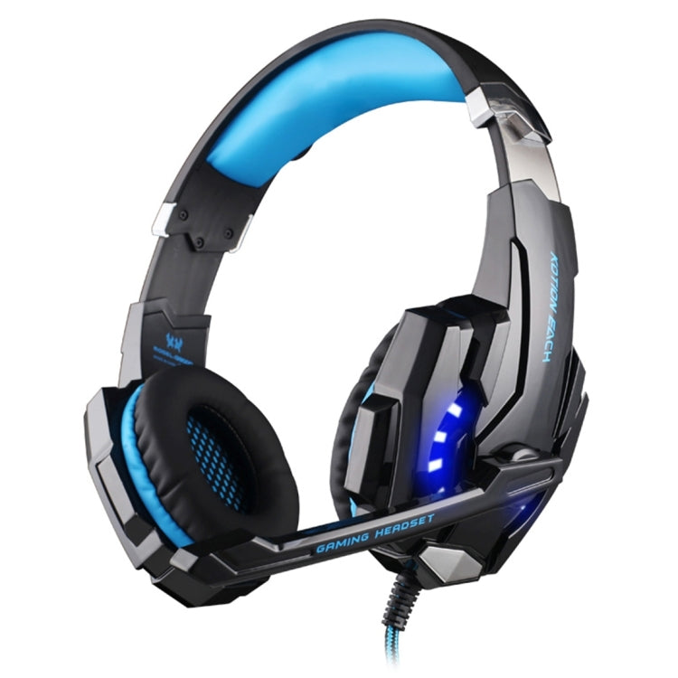 KOTION EACH G9000 3.5mm Game Gaming Headphone Headset Earphone Headband with Microphone LED Light for Laptop / Tablet / Mobile Phones, Cable Length: About 2.2m