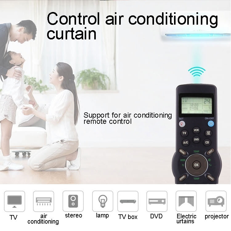 CHUNGHOP RM-L991 Universal LCD Remote Controller with Learning Function for TV VCR SAT CBL DVD CD A/C