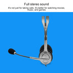 Logitech H110 Dual 3.5mm Audio Plugs Stereo Headset