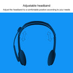 Logitech H110 Dual 3.5mm Audio Plugs Stereo Headset
