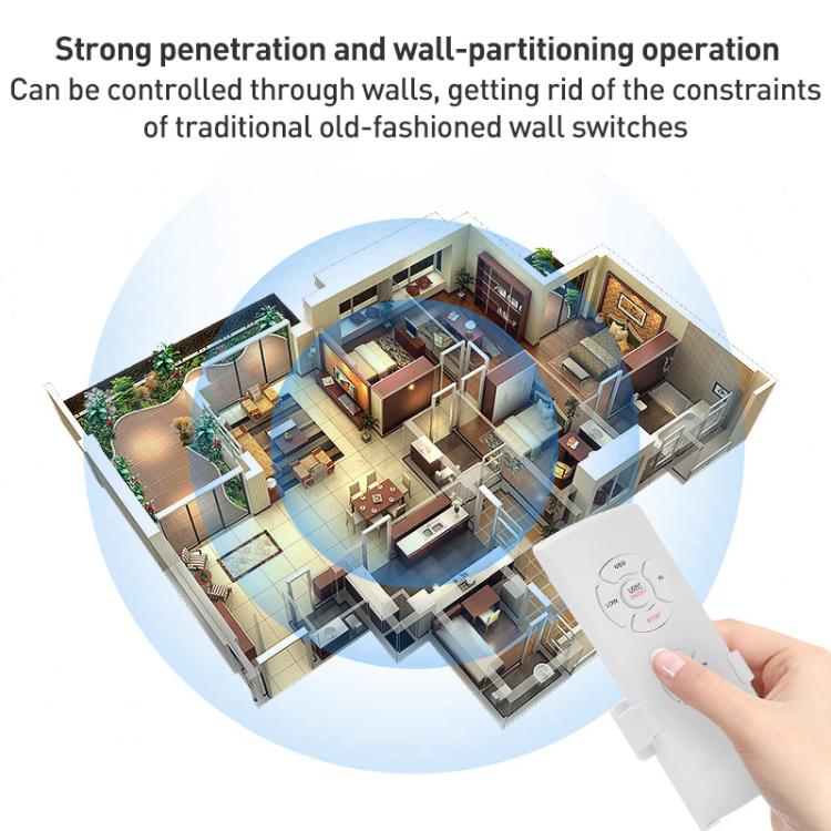 Universal Ceiling Fan Lamp Remote Control Kit 85-265V Timing Wireless Control Switch Adjusted Wind Speed Transmitter Receiver — view 7