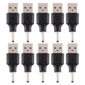 10 PCS 3.0 x 1.1mm Male to USB 2.0 Male DC Power Plug Connector