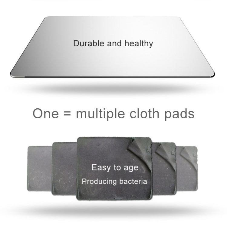Aluminum Alloy Double-sided Non-slip Mat Desk Mouse Pad, Size : Mini
